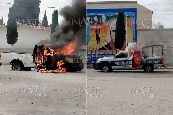 Chocan policías y manifestantes violentos en Amozoc