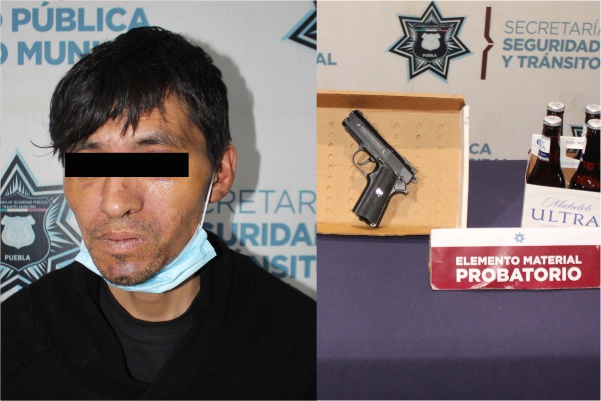 SSC detiene a delincuente armado tras robar negocio