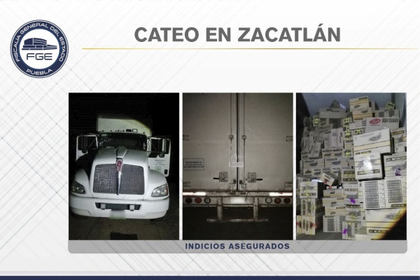 FGE recuperó tractocamión con mercancía robada