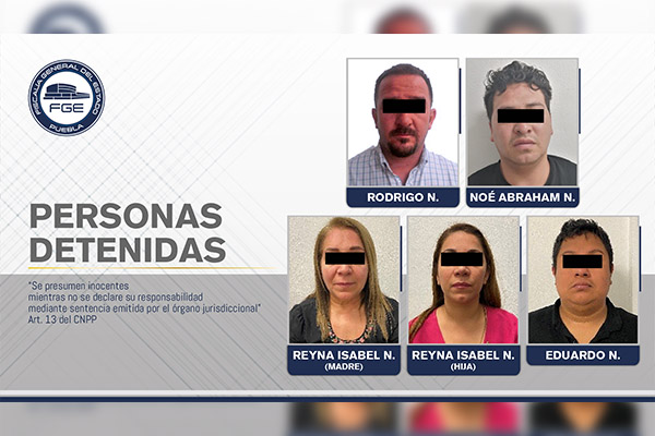 Desmantela FGE a grupo delictivo relacionado con múltiples delitos