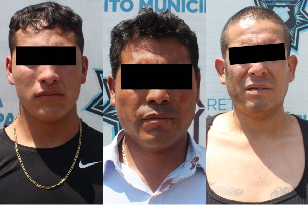 SSC detiene a tres sujetos por robo a sucursal de Elektra