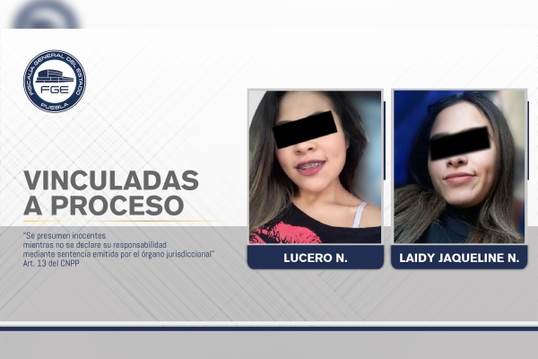 Prisión preventiva contra hermanas aprehendidas por homicidio