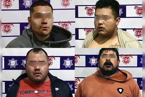Frustra Policía Municipal de Huejotzingo robo a transporte de carga; hay cuatro detenidos
