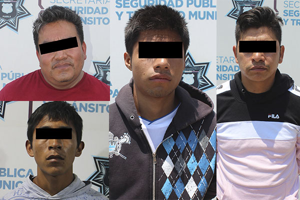 Asegura SSC armas de fuego y una decena de cartuchos útiles; hay cuatro detenidos
