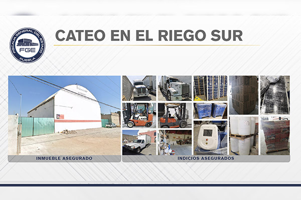 Recupera tractocamiones robados en El Riego Sur durante cateo de la FGE
