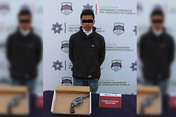 Detenido sujeto por portación ilegal de arma