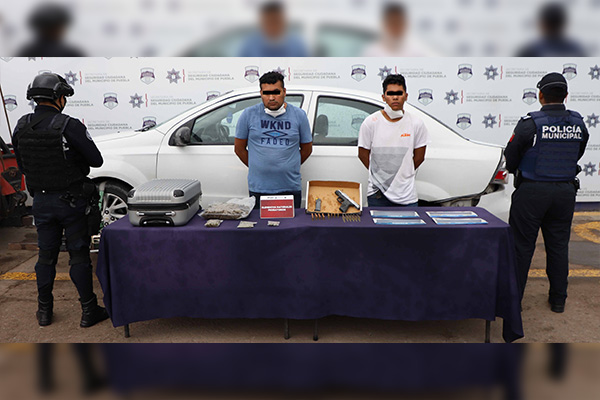 Caen dos maleantes dedicados al narcomenudeo y el robo a tiendas departamentales