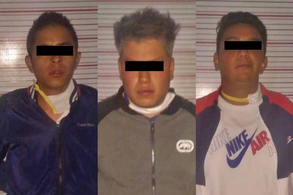 Policía Municipal de Puebla detiene a tercia de narcomenudistas